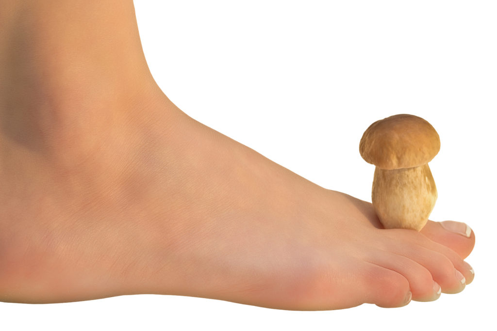 Fuß mit Pilz