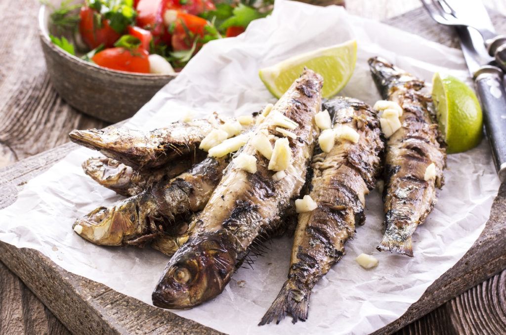 grilled sardines