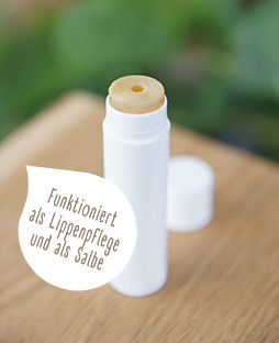 Natürliches Lippenbalsam selbst hergestellt. Bild: Freya-Verlag