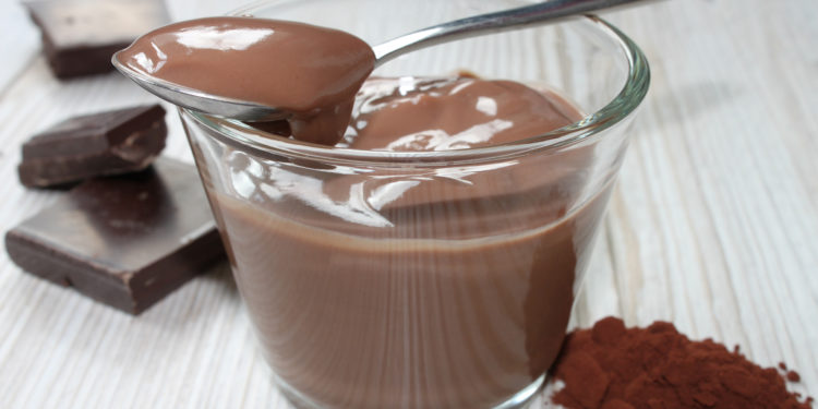 Schokoladenpudding im Glas