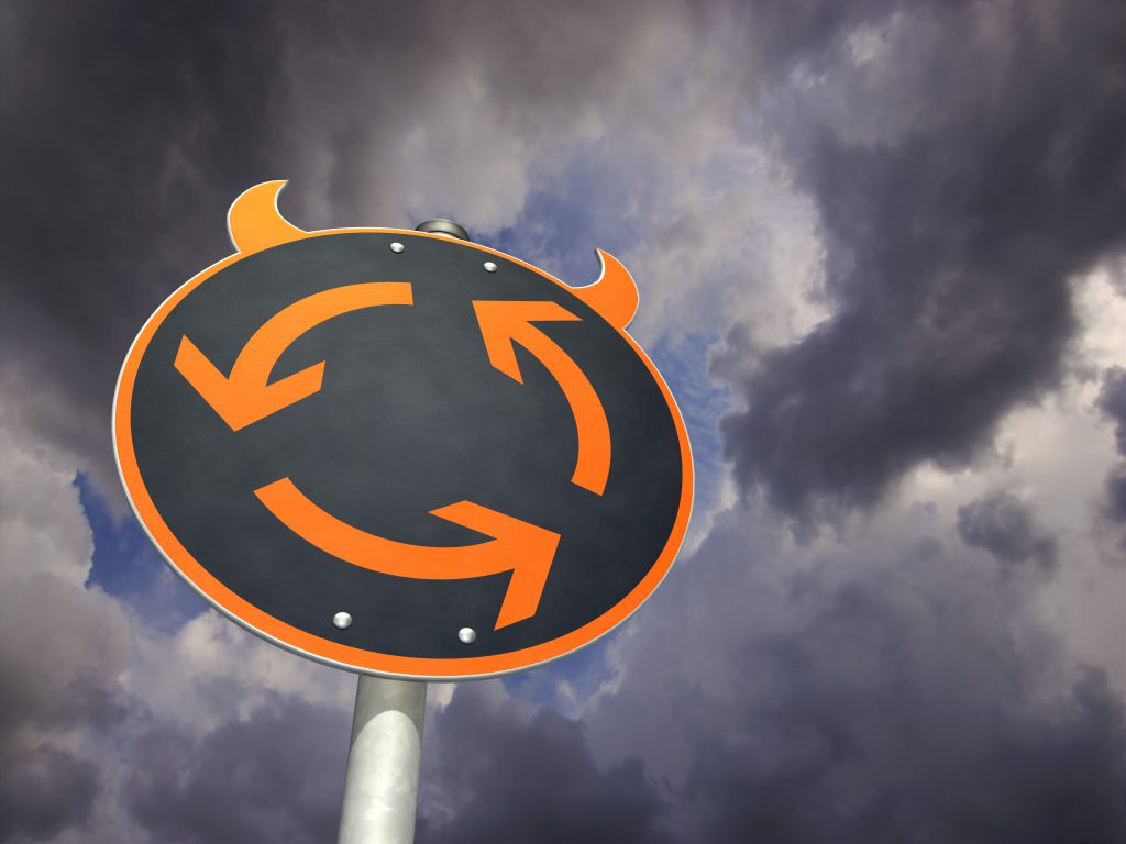 Teufelskreis Angst. Angst macht wieder Angst. Bild: bluedesign - fotolia