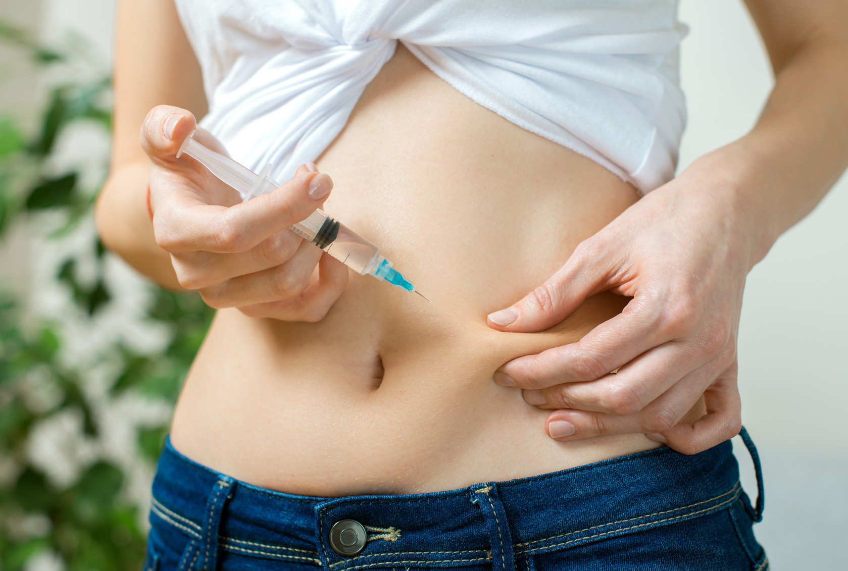 Injizieren Sie Hormone, um Gewicht zu verlieren