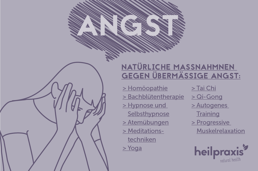 Natürliche Maßnahmen gegen übermäßige Angst.