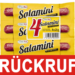 Dieses Salami-Produkt unbedingt zurückgeben und auf keinen Fall verzehren, es könnte mit Salmonellen belastet sein.  (Bild: salamini.de)