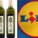 3 Flaschen Nativen Olivenöls des Disocunters Lidl sowie deren Logo