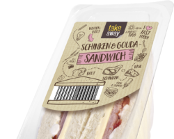 Schinken und Gouda Sandwich des Discounters Netto