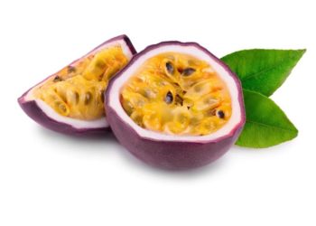 Aufgeschnittene Passionsfrucht