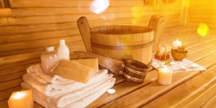 Accessoires für einen Saunagang