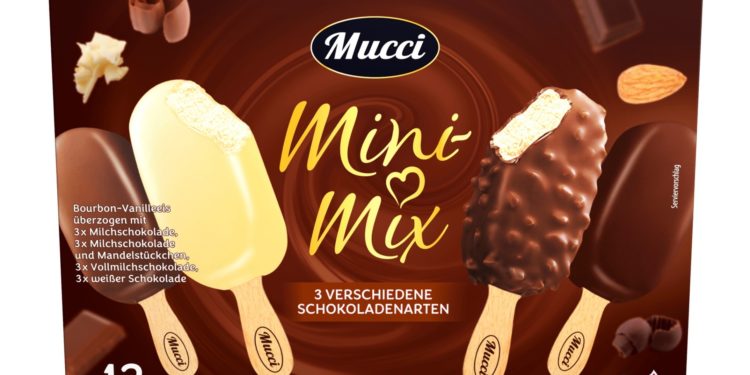 Schokoaldeneis der Marke Mucci in 3 Sorten