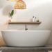 Seitenansicht einer Badewanne