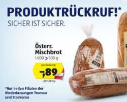 Brot des Lebensmitteldiscounters Hofer