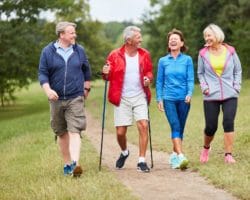Aktive Senioren beim Wandern