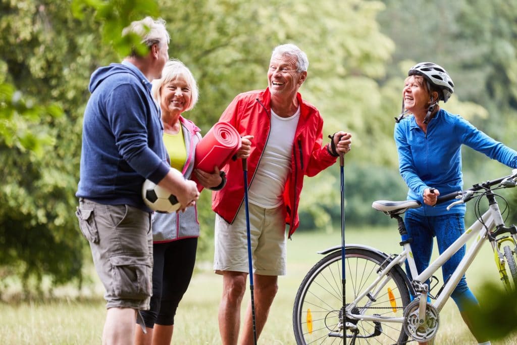 Senioren beim Fitness