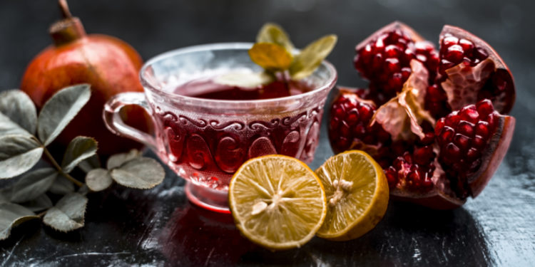 Granatapfel-Teetasse