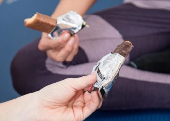 Eiweißriegel nach dem Sport