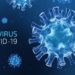 3D-Illustration des Coronavirus mit dem Schriftzug: Coronavirus, COVID-19