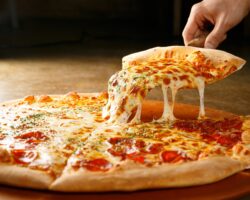 Bild einer Pizza.