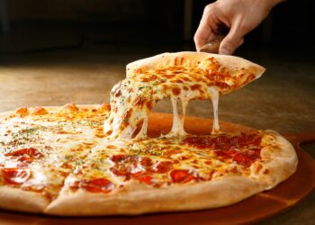 Bild einer Pizza.
