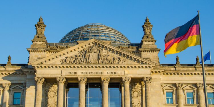 Der deutsche Reichstag in Berlin