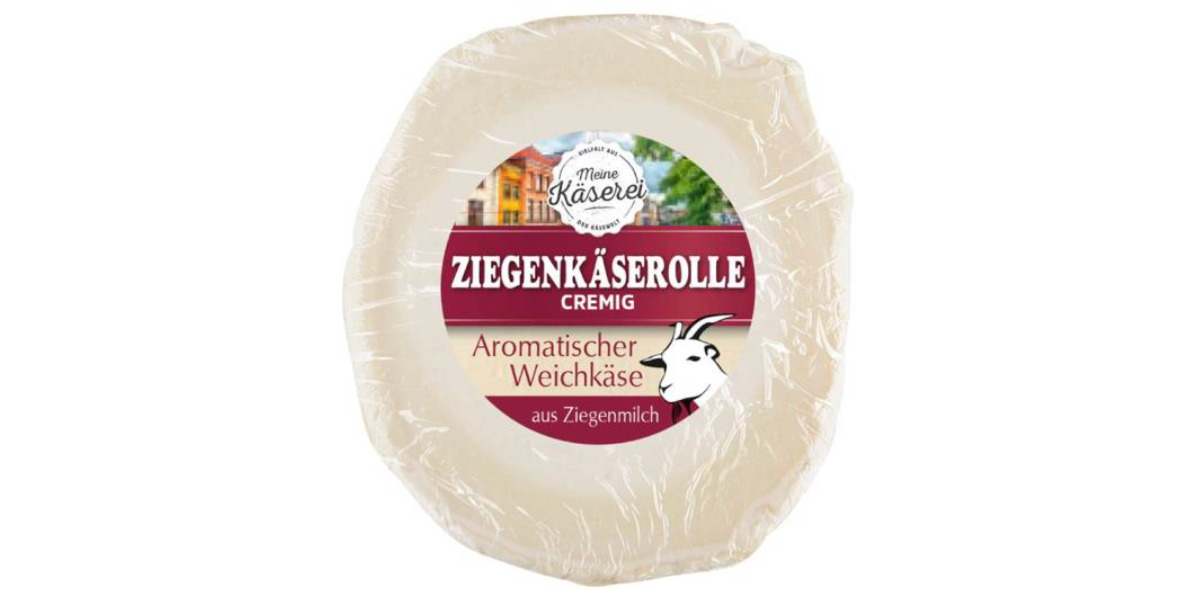 Aufnahme „Meine Käserei Ziegenkäserolle, 100g