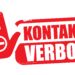 Rote Hand udn roter Schriftzug "Kontaktverbot"