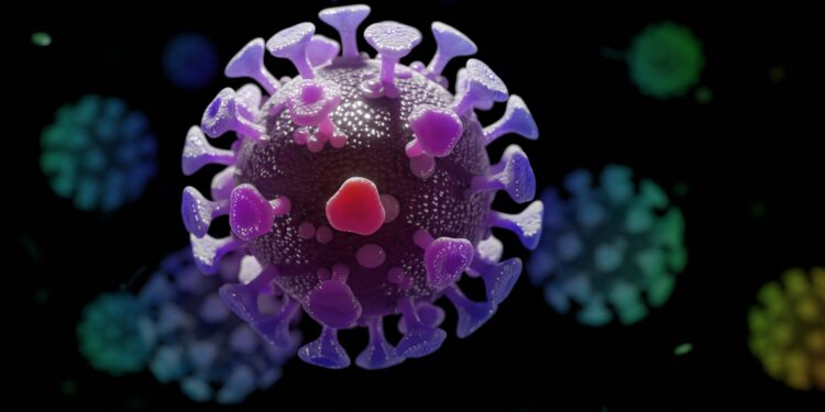 3D-Illustration des Coronavirus