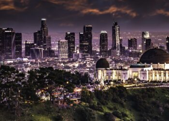 Los Angeles bei Nacht.