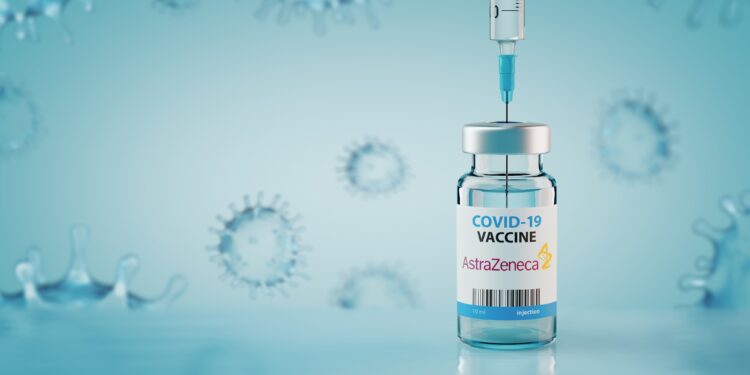 Eine Dosis des SARS-CoV-2-Impfstoffes von Astrazeneca.