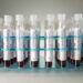 Mehrere mit Blut gefüllte Coronavirus-Test-Ampullen