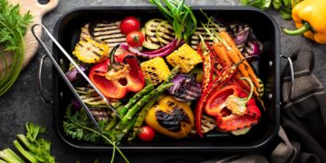 Vegetarisch belegter Grill