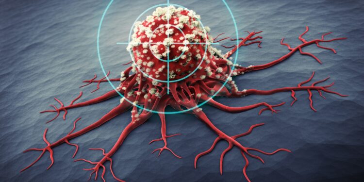 Una imagen de una célula cancerosa.