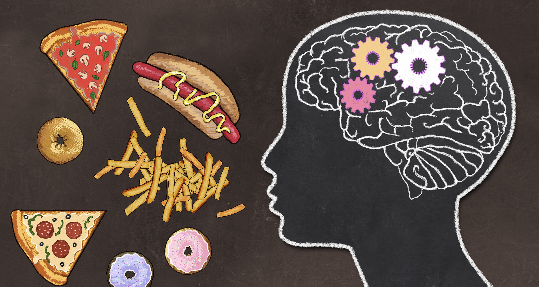 Мозг и еда дэвида. Пищевое поведение мозг. Стресс и еда рисунки. Компульсивное переедание рисунки. Вредные продукты и стресс.