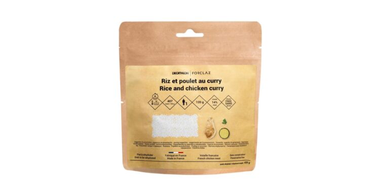 Produktabbildung "FORCLAZ Reis mit Hähnchencurry glutenfrei gefriergetrocknet"