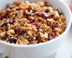 Eine Schüssel voll Müsli.