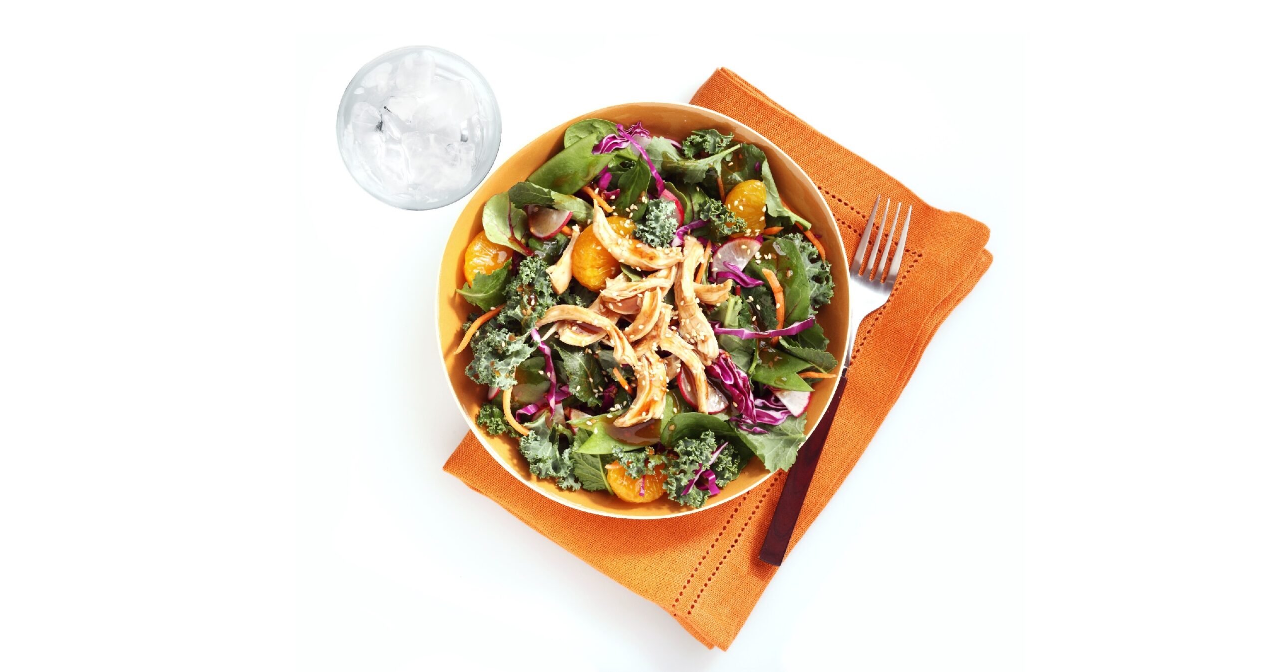 Hühnersalat mit Sesam und Ingwer-Mandarinen-Vinaigrette – Heilpraxis