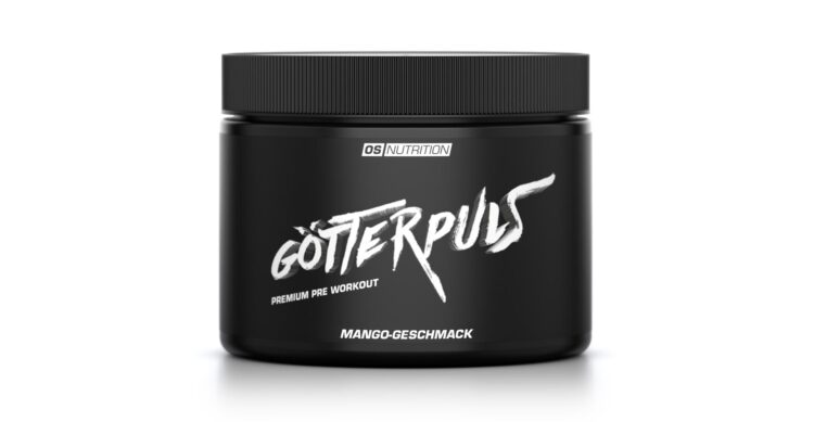 Produktabbildung OS Nutrion Götterpuls- Premium Pre Workout 308g - Sorte Mango