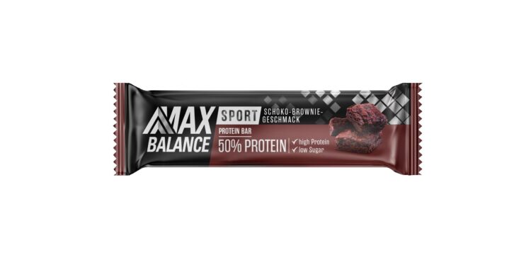 Produktabbildung Max Balance Sport Protein Bar 50 % Protein Schoko-Brownie-Geschmack