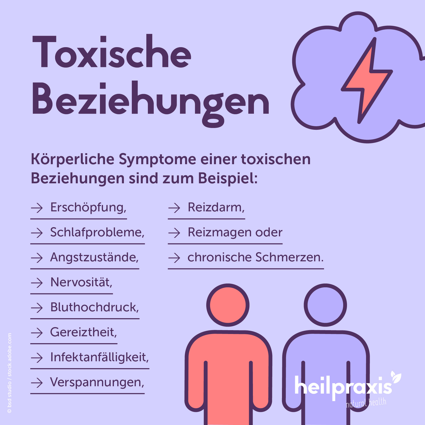 Körperliche Auswirkungen einer toxischen Beziehung 