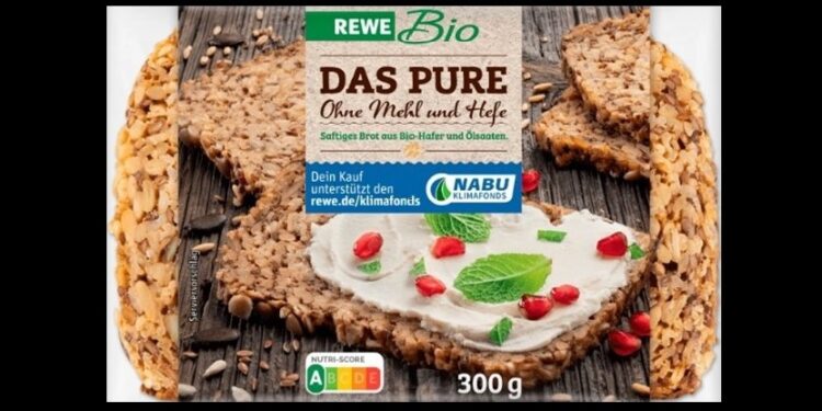 Großaufnahme von dem Brot "Rewe Bio Das Pure"