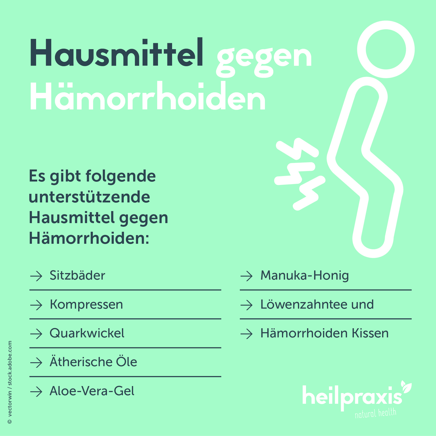 Hausmittel gegen Hämorrhoiden – Heilpraxis